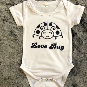“Love Bug” cute handmade baby onesie!